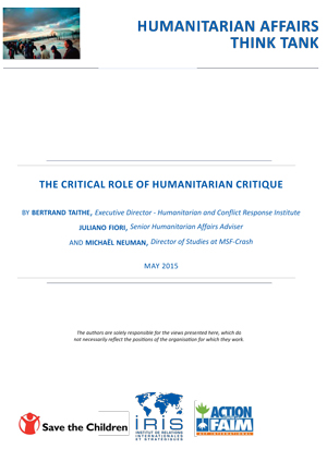 The critical role of Humanitarian critique
