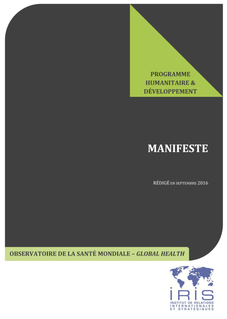 Manifeste de l&rsquo;Observatoire de la santé mondiale
