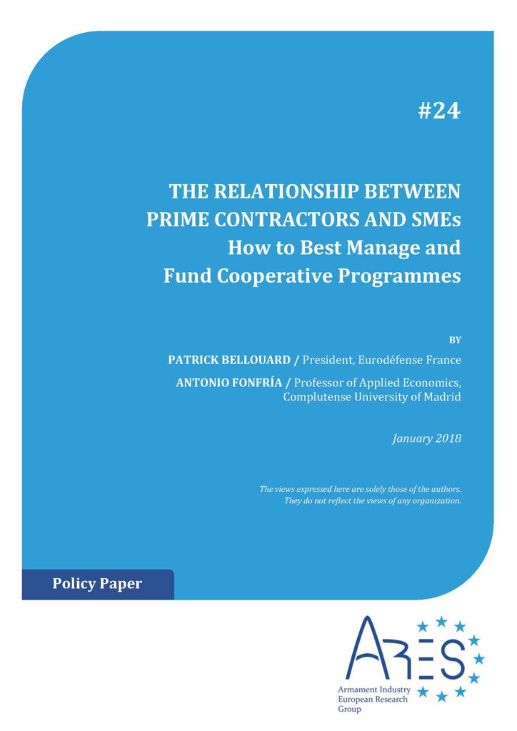The Relationship Between Prime Bontractors and SMEs. How to Best Manage and Fund Cooperative Programmes
