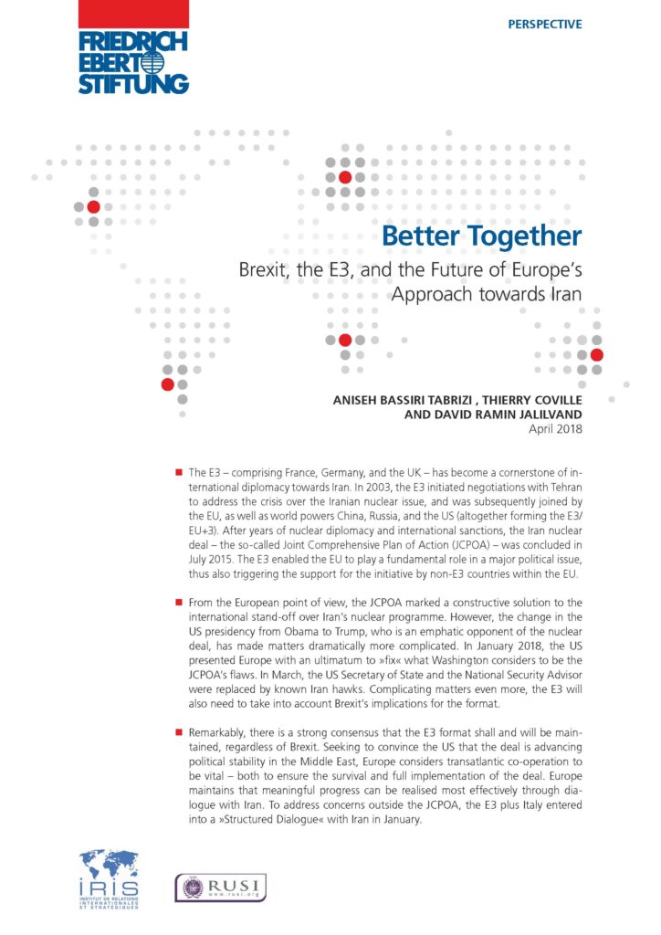 Brexit, the E3, and the Future of Europe’s Approach towards Iran
