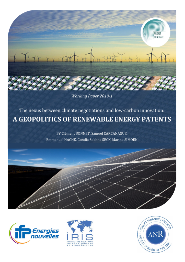 The nexus between climate negotiations and low-carbon innovation: a Geopolitics of Renewable Energy Patents
