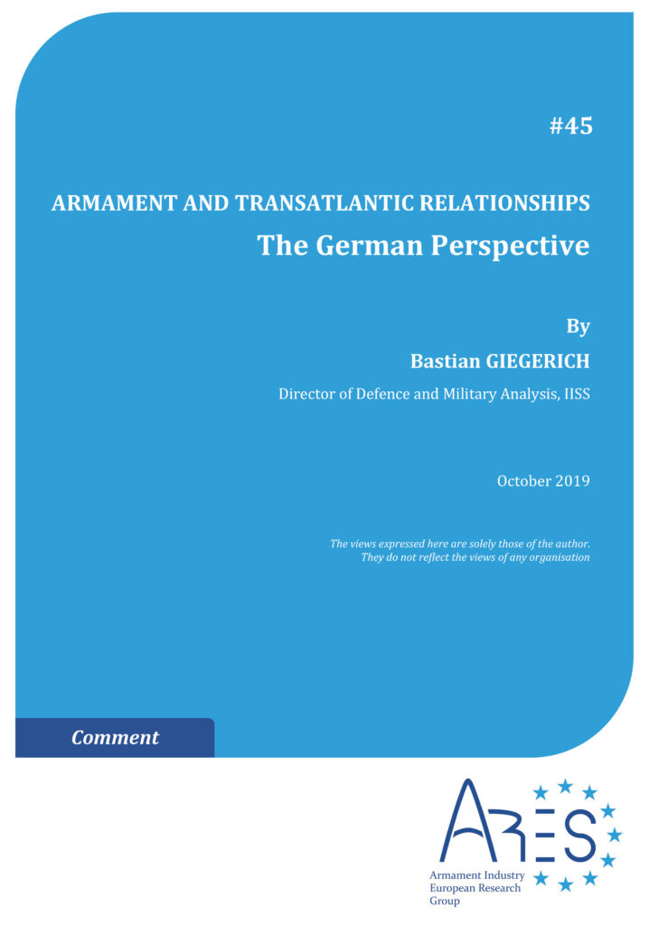 Armament and Transatlantic Relationships: The German Perspective

