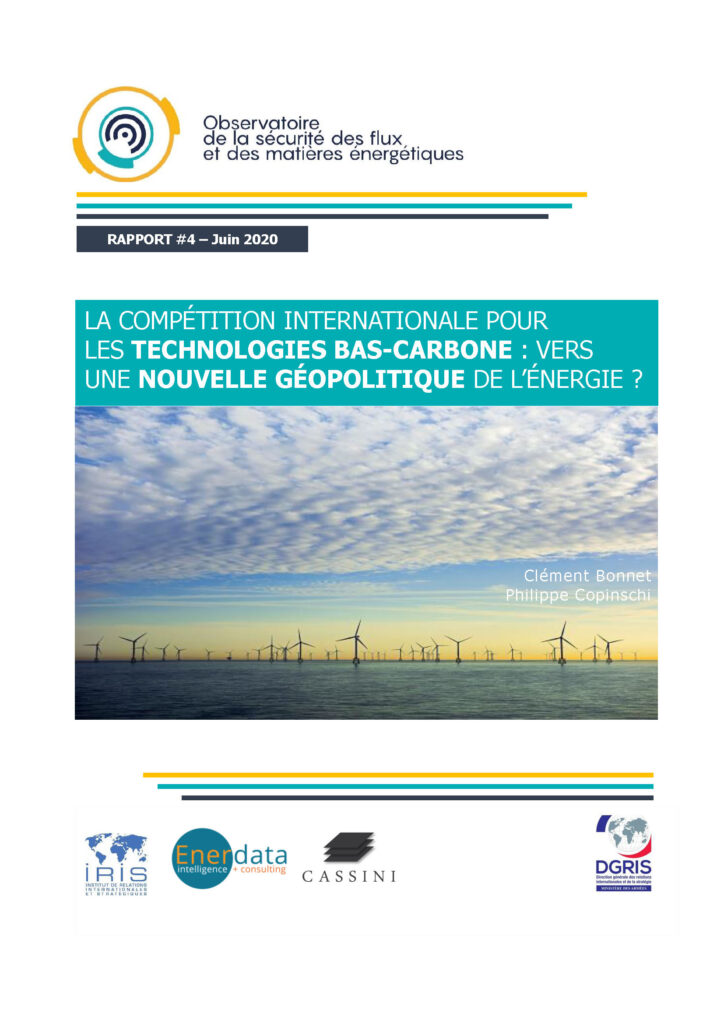 La compétition internationale pour les technologies bas-carbone : vers une nouvelle géopolitique de l’énergie ?
