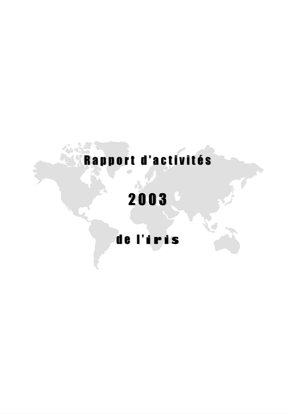 Activity Report 2003 (FR)

