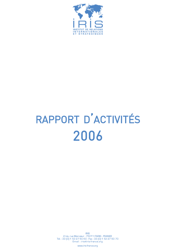 Activity Report 2006 (FR)
