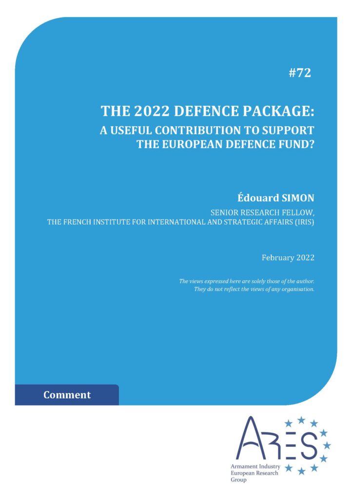 The 2022 Defence Package: A Useful Contribution to Support the European Defence Fund?
