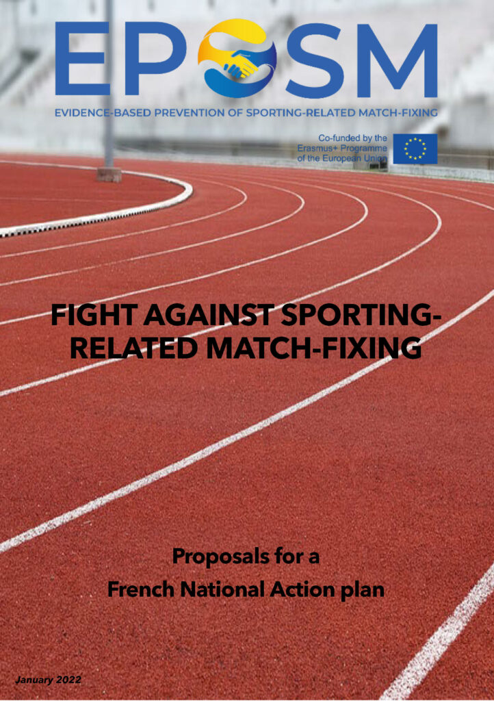 Fight against sporting-related match-fixing. Proposals for a French National Action Plan
