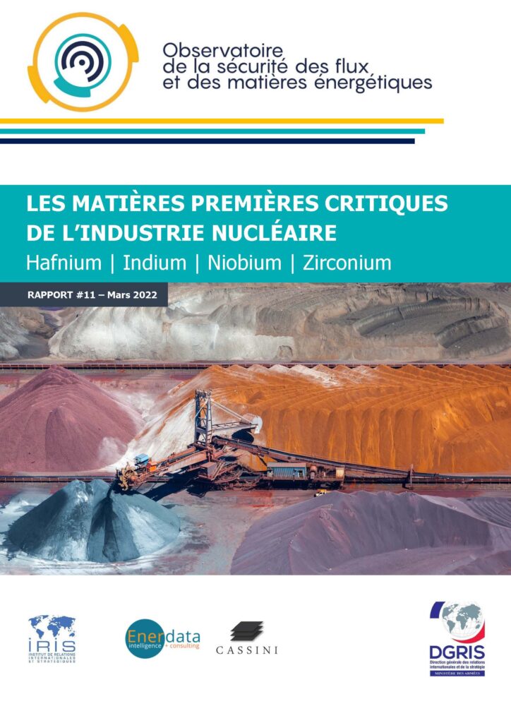 Les matières premières critiques de l’industrie nucléaire : hafnium, indium, niobium, zirconium
