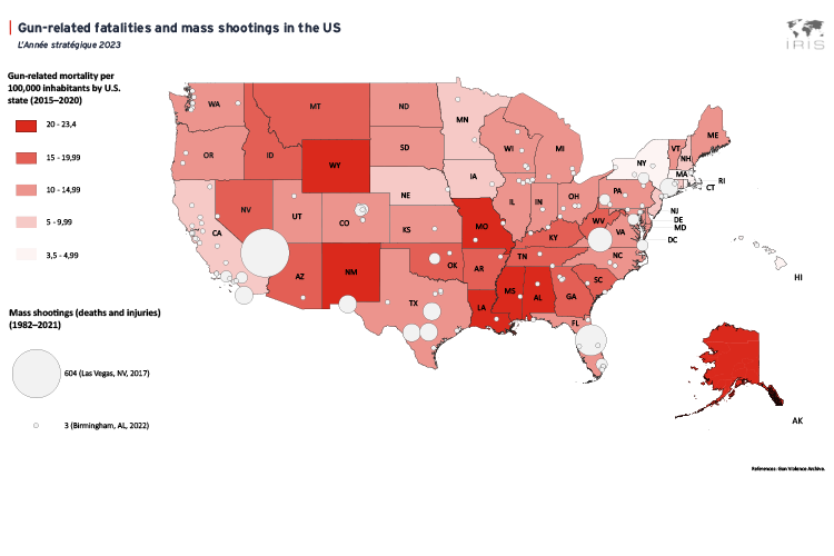 Gun deaths and mass shootings in the United States
