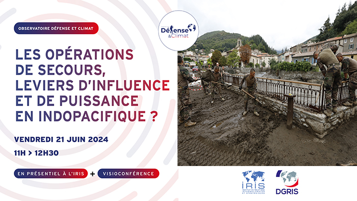 Les opérations de secours, leviers d’influence et de puissance en Indo-Pacifique ?