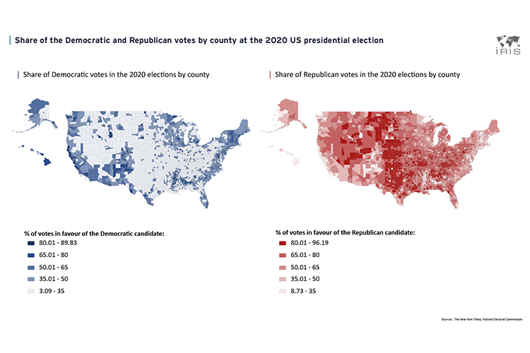 Results of the 2020 US presidential elections by county
