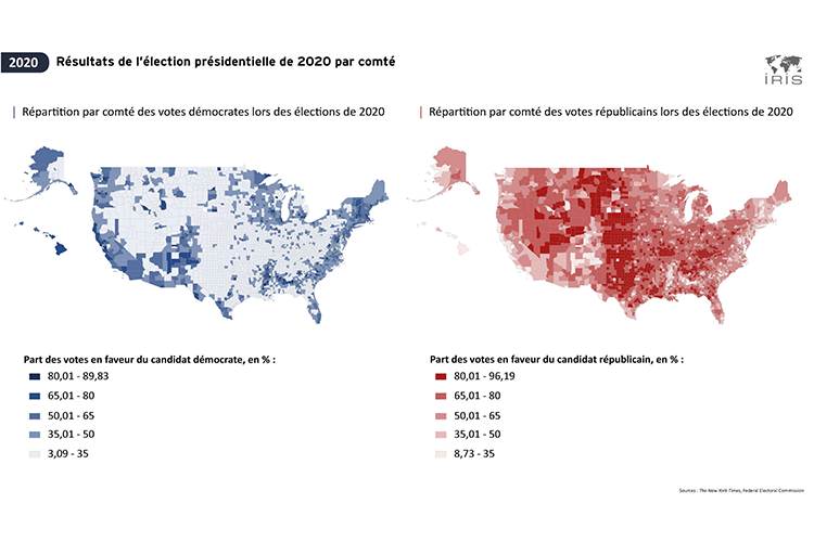 Résultats de l’élection présidentielle aux États-Unis en 2020 par comté