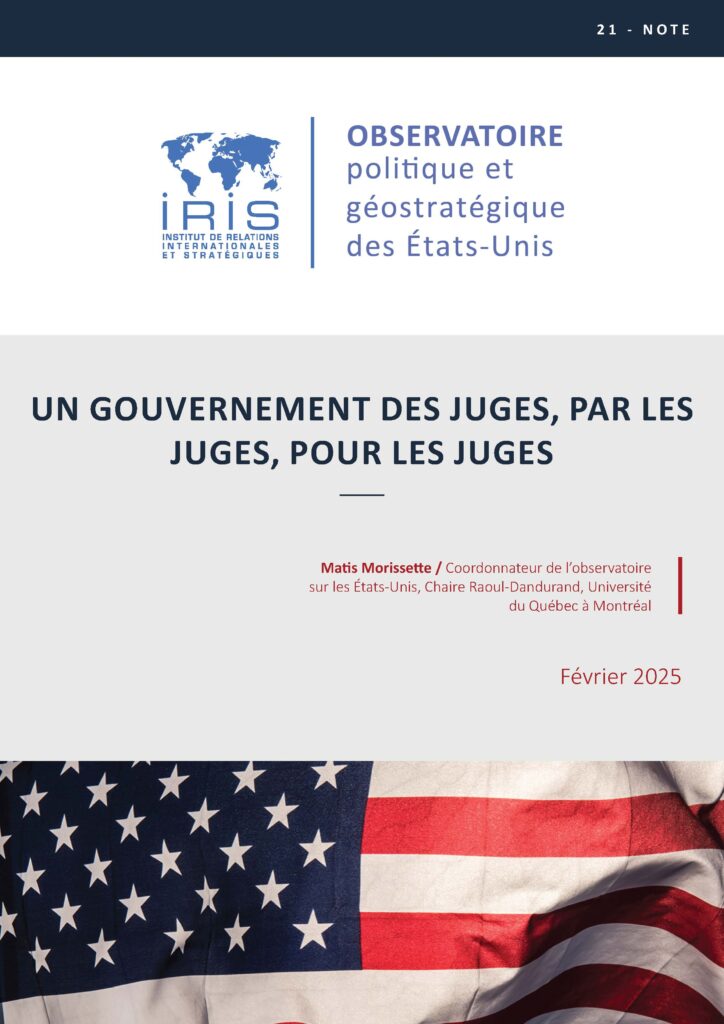 Un gouvernement des juges, par les juges pour les juges