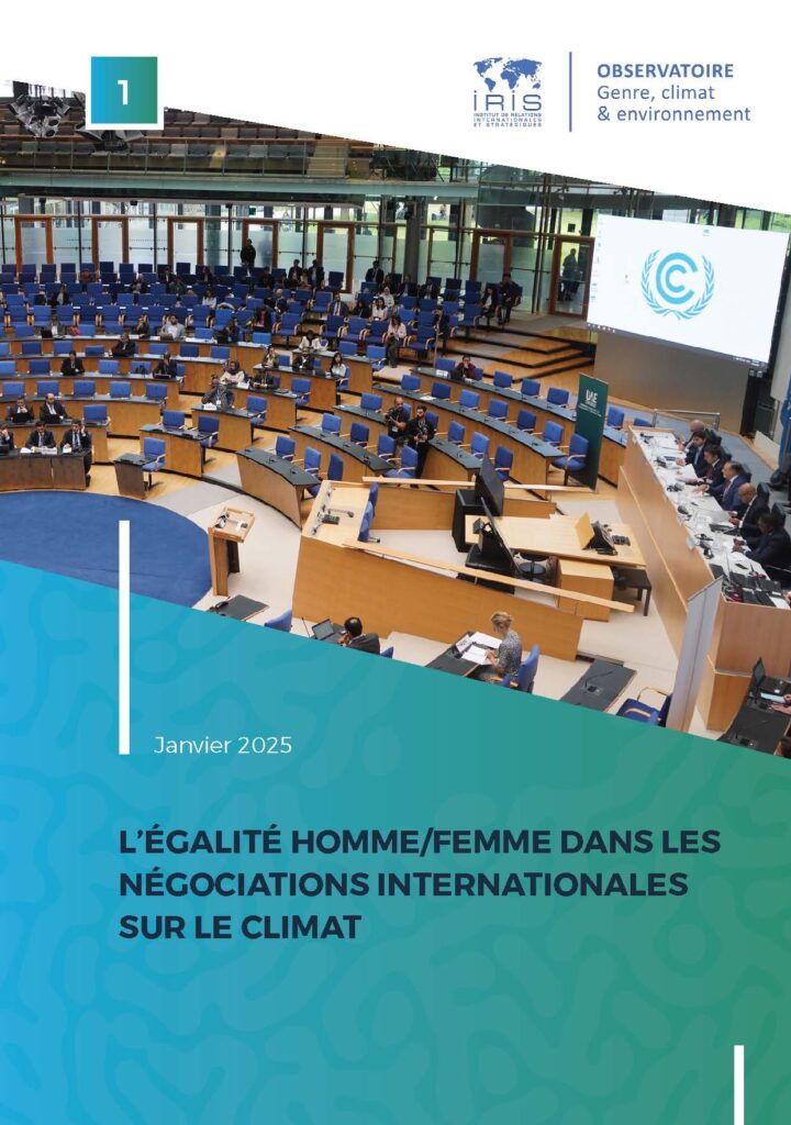 L’égalité homme/femme dans les négociations internationales sur le climat
