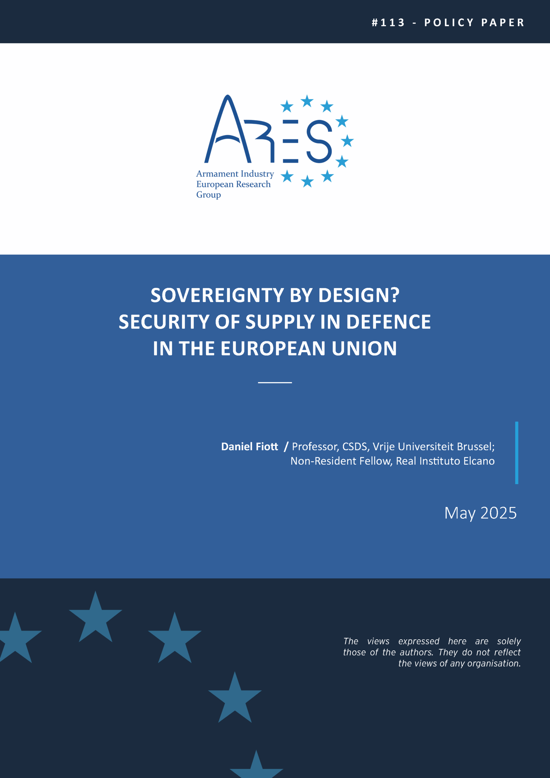 Sovereignty by Design? Security of Supply in Defence in the European ...